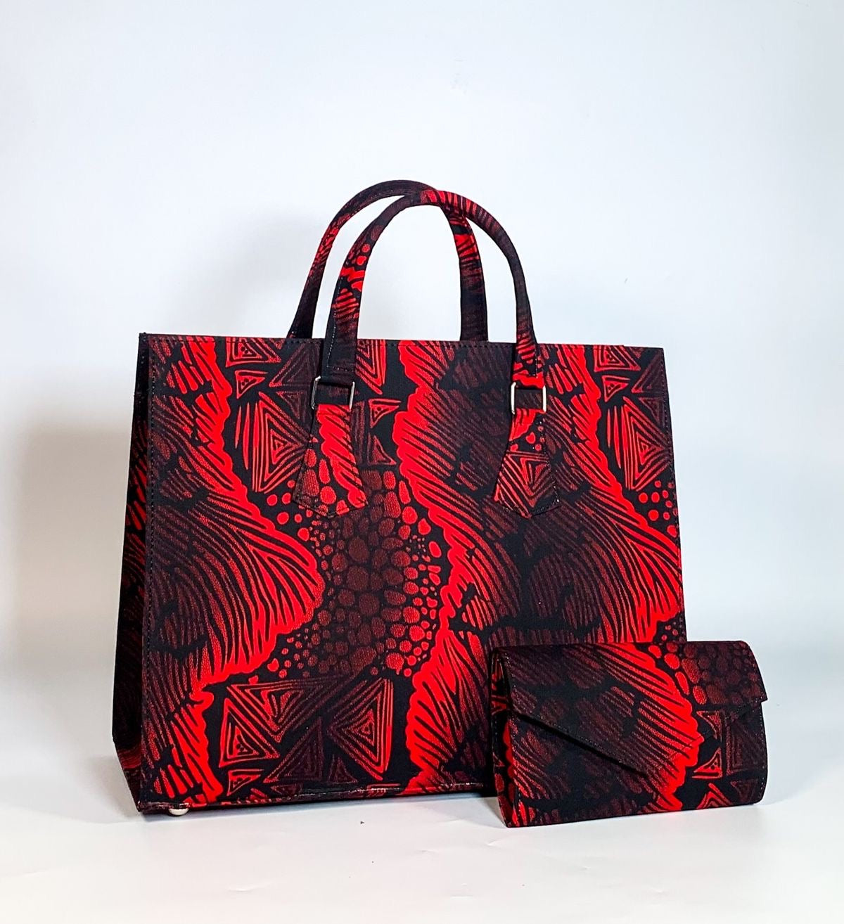 The Crimson Luxe Tote Set